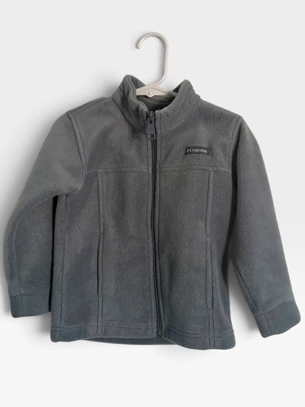 Columbia Boys Gray Fleece Full Zip Jacket Size 3T